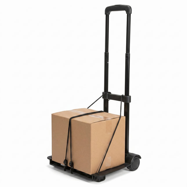 Cheqo® Opvouwbare Steekwagen - Transporttrolley - Inklapbare Steekwagen met Telescopisch Handvat - Hero