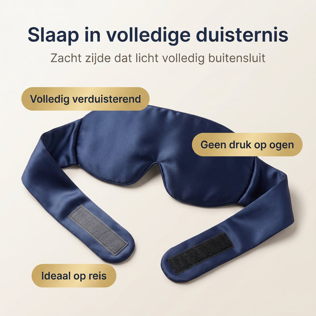 Cheqo Zijden Slaapmasker - Benefit Map