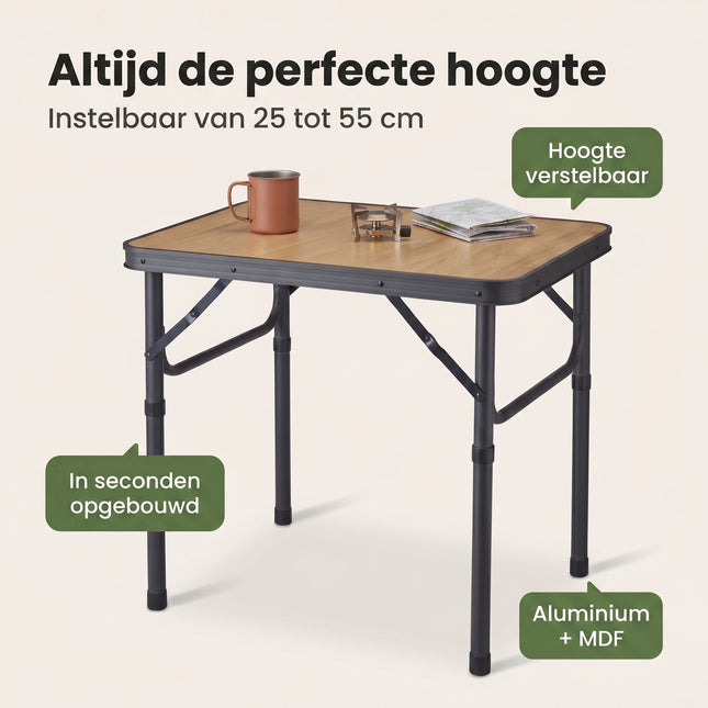 Cheqo Campingtafel Inklapbaar - Benefit Map