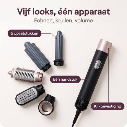 infographic-2: 5 in 1 airstyler rose gold