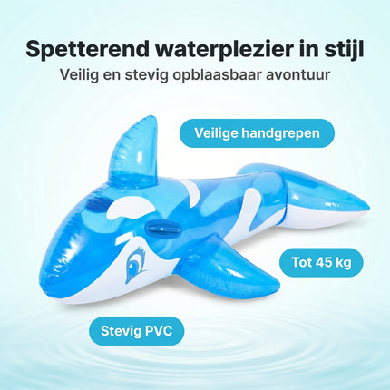 Cheqo Opblaasbare Walvis Ride-On - Benefit Map
