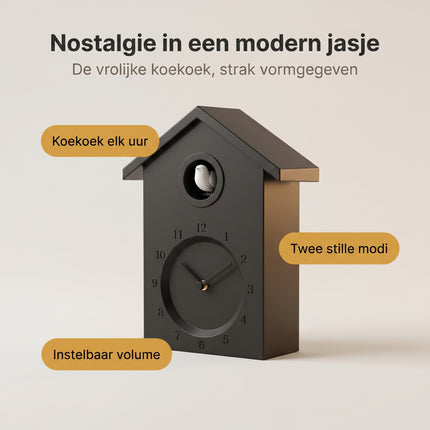 infographic-2: Cuckoo wall clock black 1