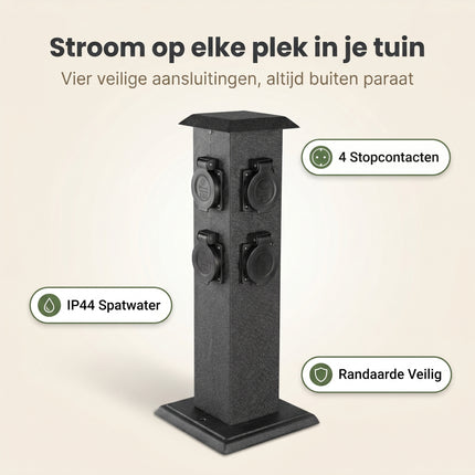Cheqo® Tuinpaal 4-voudig - Benefit Map