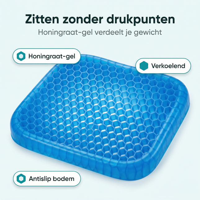 Cheqo® Gel Zitkussen - Benefit Map