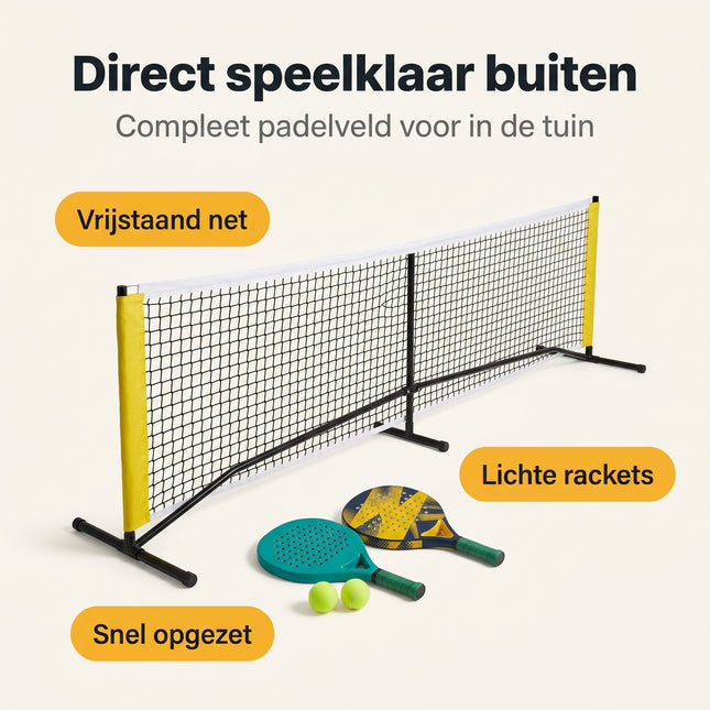 Cheqo® Padelset met Net - Benefit Map