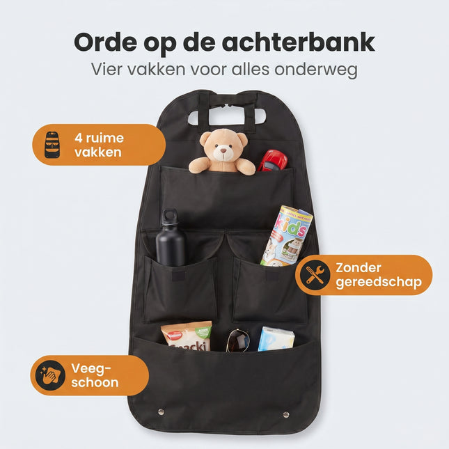 Cheqo® Autostoel Organizer - Benefit Map