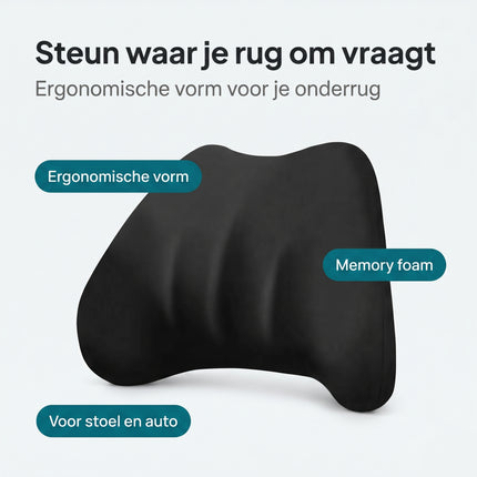 Cheqo Ergonomisch Rugkussen - Benefit Map