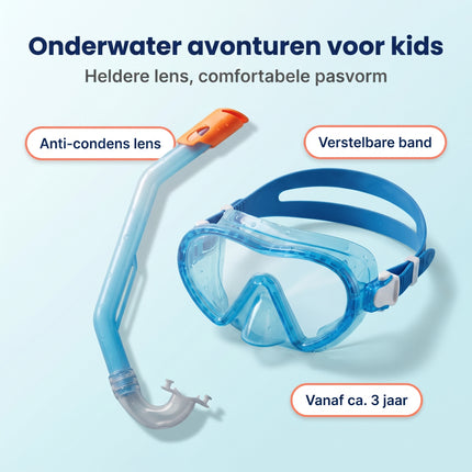 Cheqo® Duikbril met Snorkel - Benefit Map