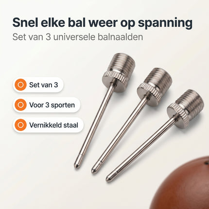 Cheqo Ballenpomp Naalden Set van 3 - Benefit Map