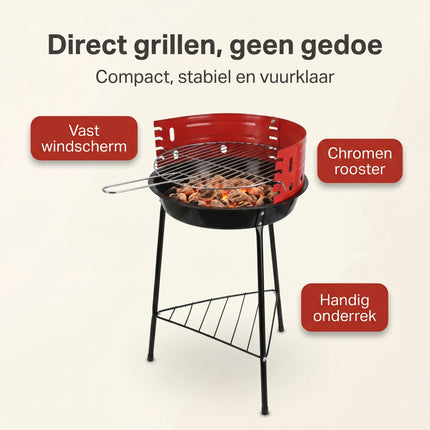 Cheqo® Houtskoolbarbecue op Poten - Benefit Map