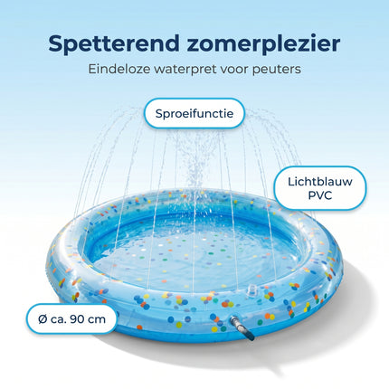Cheqo Babyzwembad met Sproeifunctie - Benefit Map