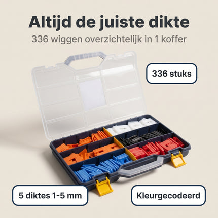 Cheqo® Uitvulplaatjes Assortimentskoffer - Benefit Map