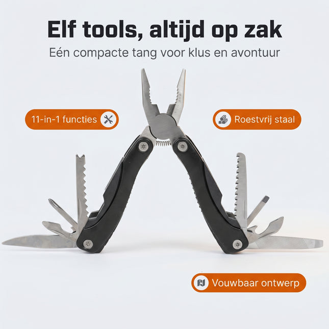 Cheqo Multitool 11-in-1 - Benefit Map