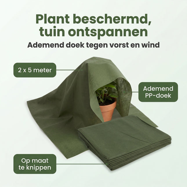 Cheqo Planten Beschermdeken Vliesdoek 2x5m - Benefit Map