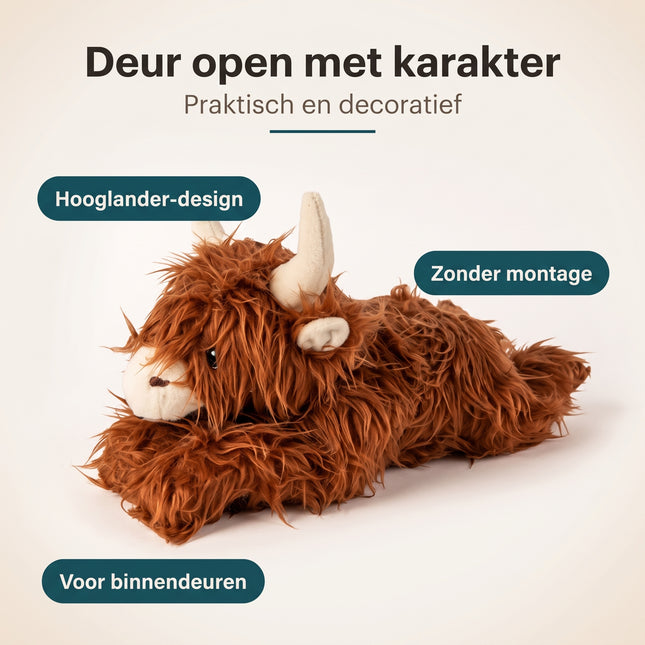 infographic-2: Overige merken deurstopper pluche schotse hooglander 35x12x15 cm