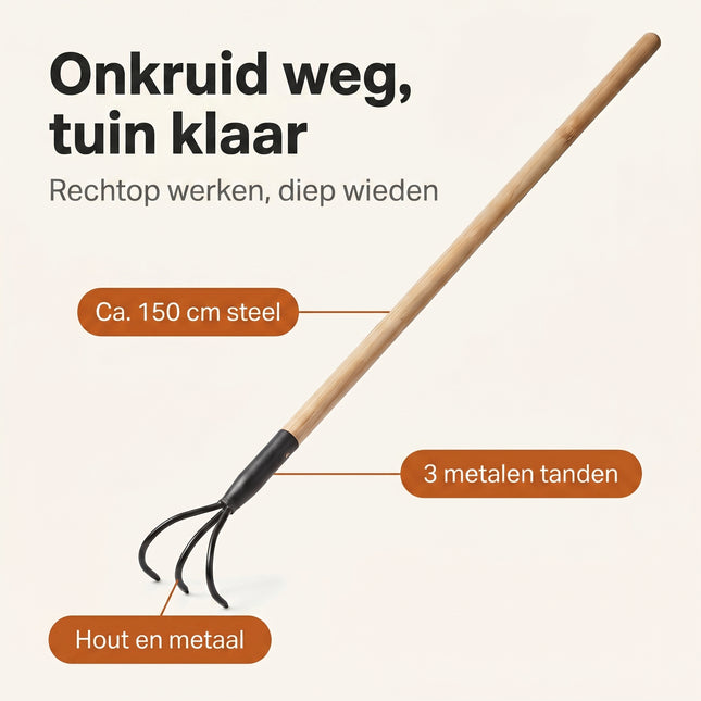 Cheqo® Schoffel 3 Tands Cultivator - Benefit Map