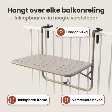 Cheqo® Balkontafel Inklapbaar - Benefit Map