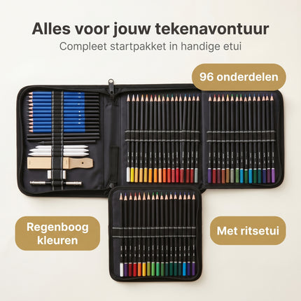 Cheqo Tekenset Set van 96-delig - Benefit Map