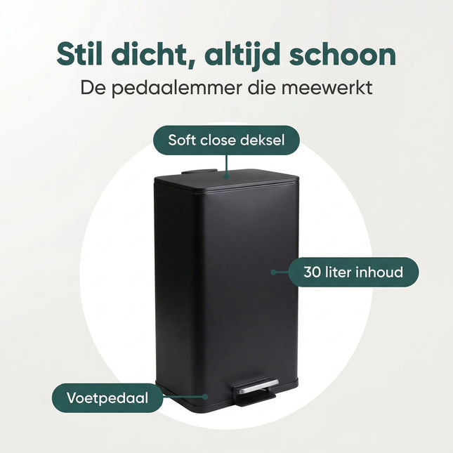 Cheqo® Pedaalemmer 30 Liter - Benefit Map