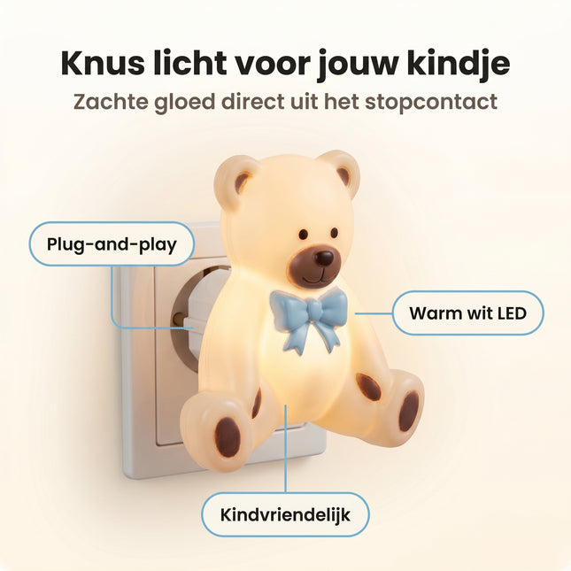 Cheqo® Nachtlampje Kinderen voor Kinderkamer en Babykamer - Benefit Map