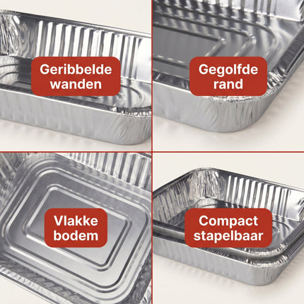 Cheqo® Grillschaal Set van 2 - Detail Split