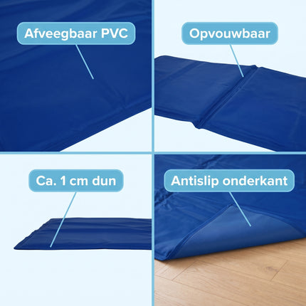 Cheqo® Koelmat voor Honden - Verkoelende Mat - Gelmat - Cooling Mat Hond - Niet-giftige Gel - Detail Split