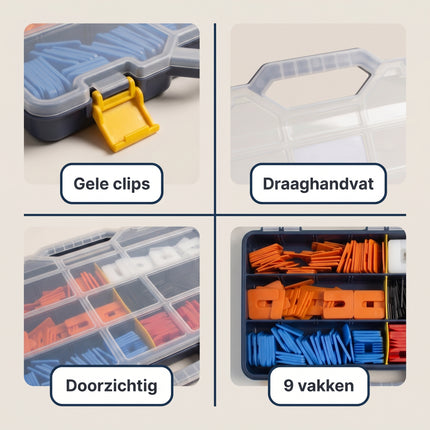 Cheqo® Uitvulplaatjes Assortimentskoffer - Detail Split
