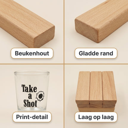 Cheqo® Drinkspel Dranktoren - Detail Split
