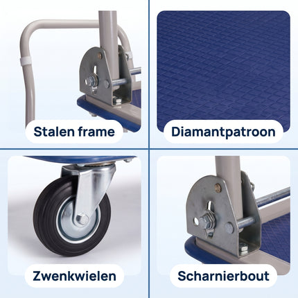 Cheqo Transportwagen Plateauwagen Inklapbaar - Detail Split