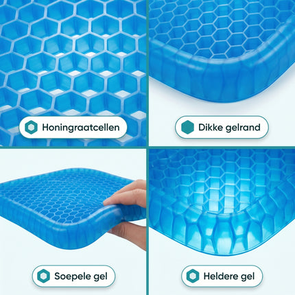 Cheqo® Gel Zitkussen - Detail Split