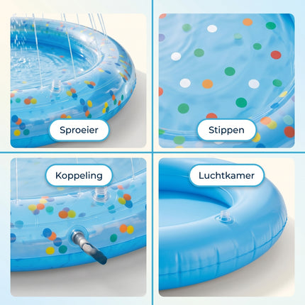 Cheqo Babyzwembad met Sproeifunctie - Detail Split