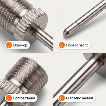 Cheqo Ballenpomp Naalden Set van 3 - Detail Split