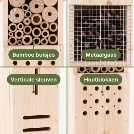 Cheqo® Insectenhotel XXL - Detail Split