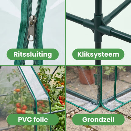 Cheqo® Kweekkas Foliekas - Detail Split
