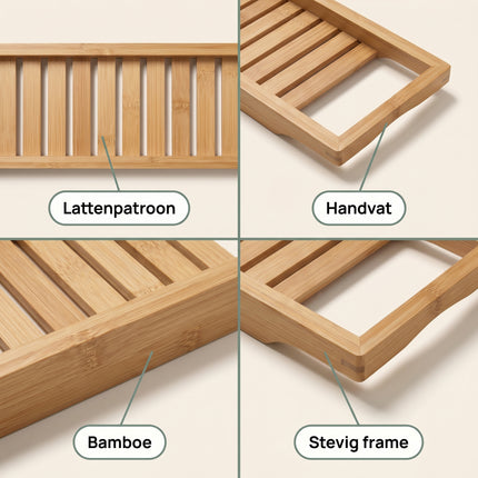 Cheqo® Bamboe Badrek - Detail Split