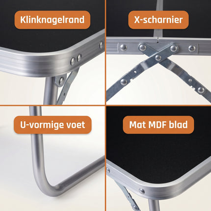Cheqo Campingtafel Opvouwbaar - Detail Split