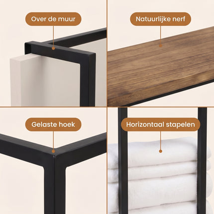 Cheqo® Handdoekrek Badkamer - Detail Split