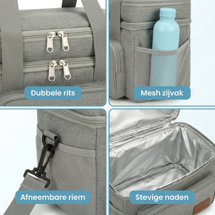 Cheqo Koeltas Lunchtas Dubbel Compartiment - Detail Split