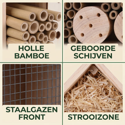 Cheqo® Insectenhotel - Detail Split