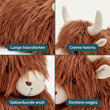infographic-3: Overige merken deurstopper pluche schotse hooglander 35x12x15 cm