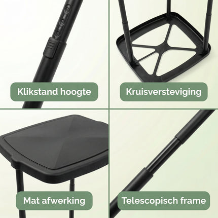 Cheqo® Vuilniszakhouder Opvouwbaar - Detail Split