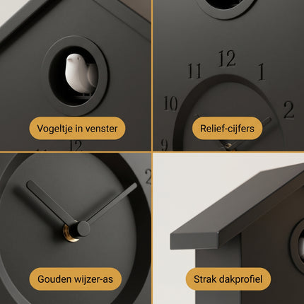 infographic-3: Cuckoo wall clock black 1