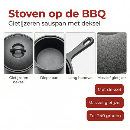 Cheqo BBQ Sauspan - Detail Split