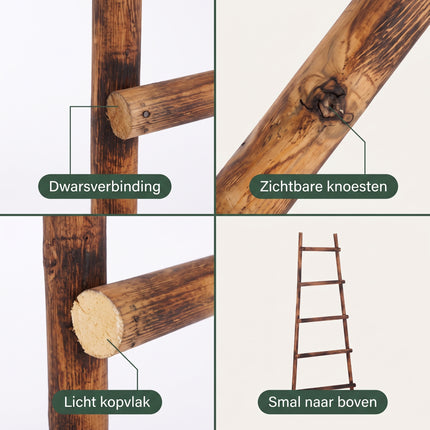 infographic-3: Decoration ladder brown l29xw49xh119cm