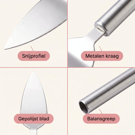 Cheqo® Taartschep - Detail Split
