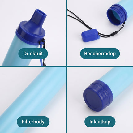 Cheqo Waterfilter Survival Outdoor - Detail Split