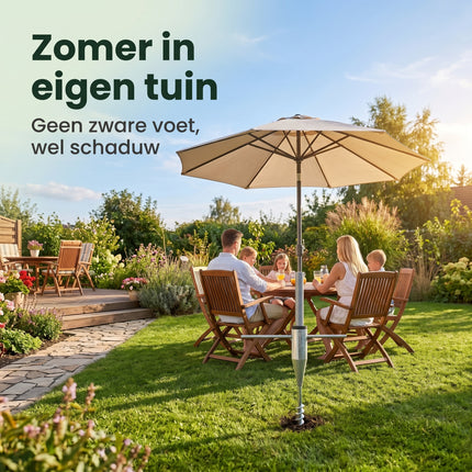 Cheqo® Parasolhouder Grondanker - Lifestyle