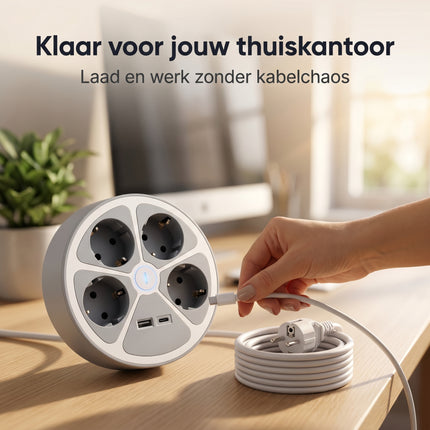 Cheqo® Stekkerdoos 4-Voudig - Lifestyle