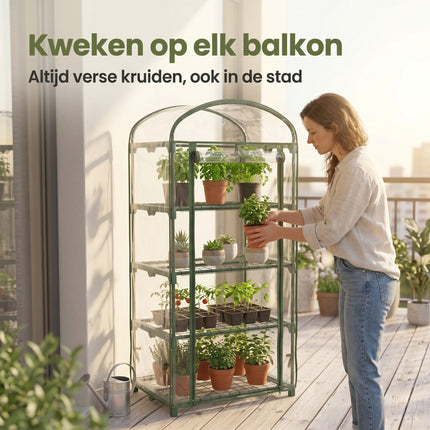 Cheqo® Kweekkas 4-laags Mini - Lifestyle