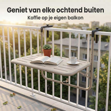 Cheqo® Balkontafel Inklapbaar - Lifestyle